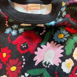 Girls size 5 Hanna Andersson winter floral print